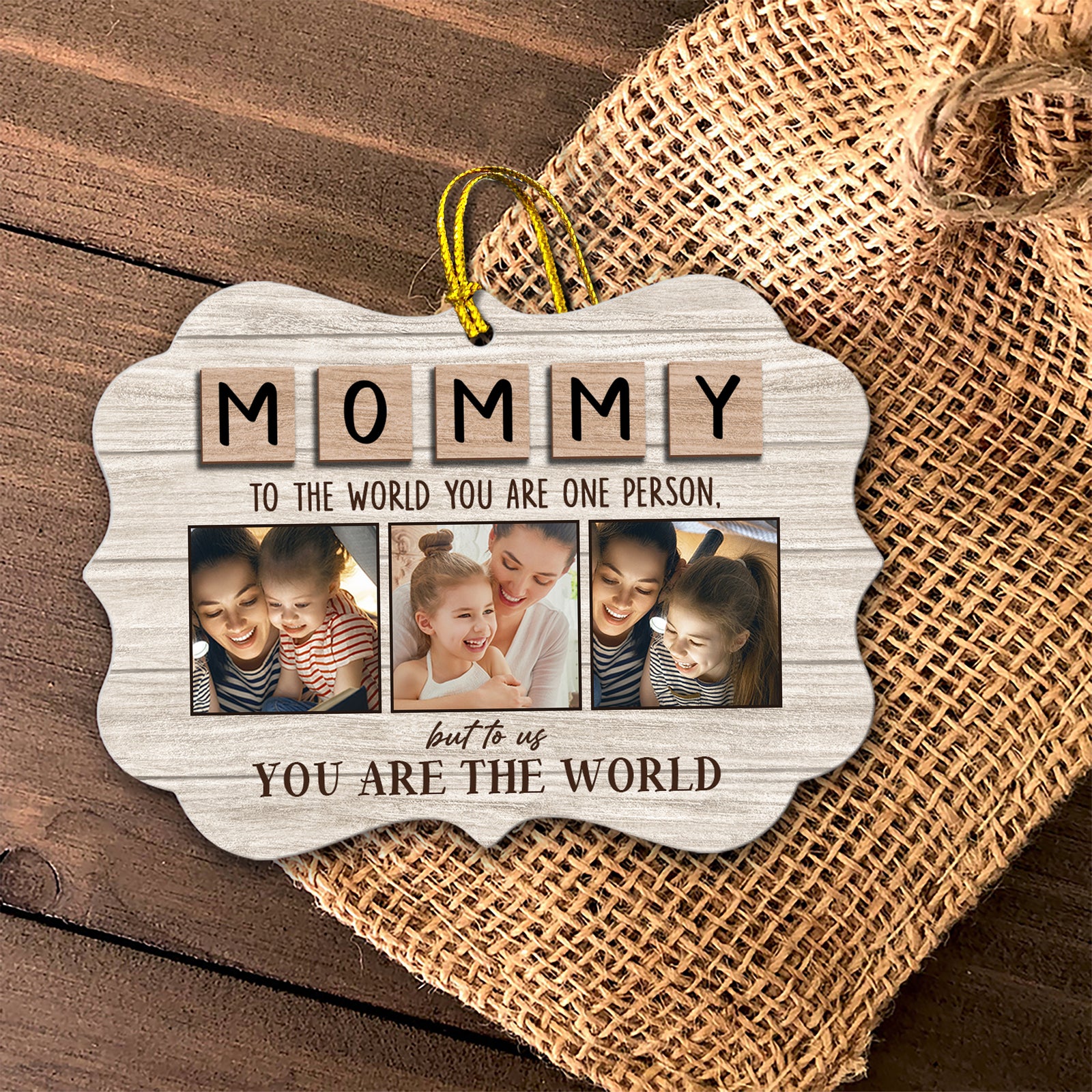 Mom You Are Our World Personalized Ornament