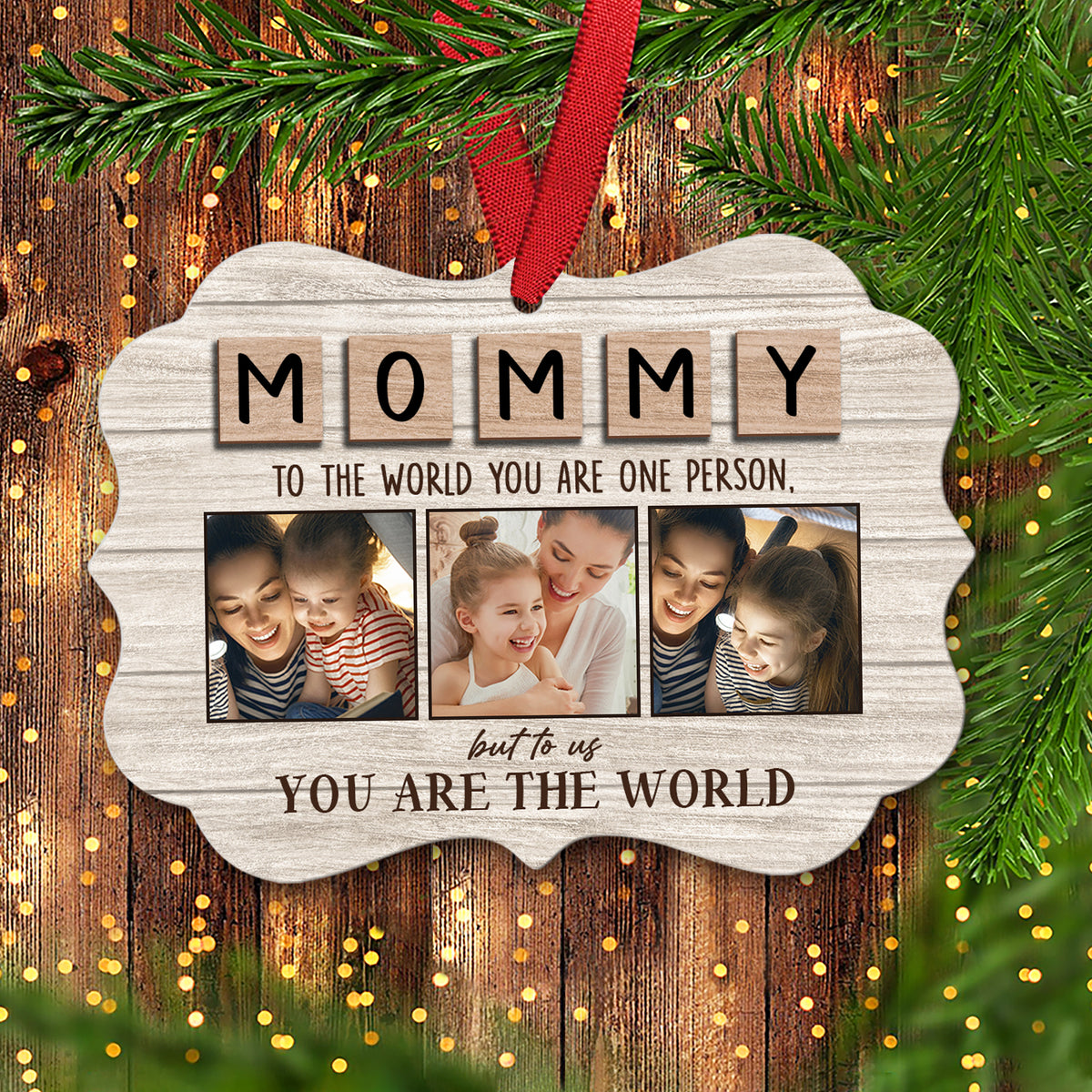 Mom You Are Our World Personalized Ornament