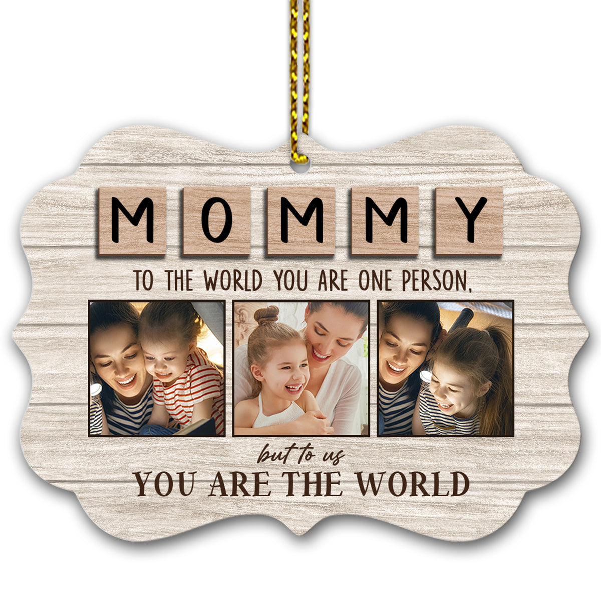 Mom You Are Our World Personalized Ornament