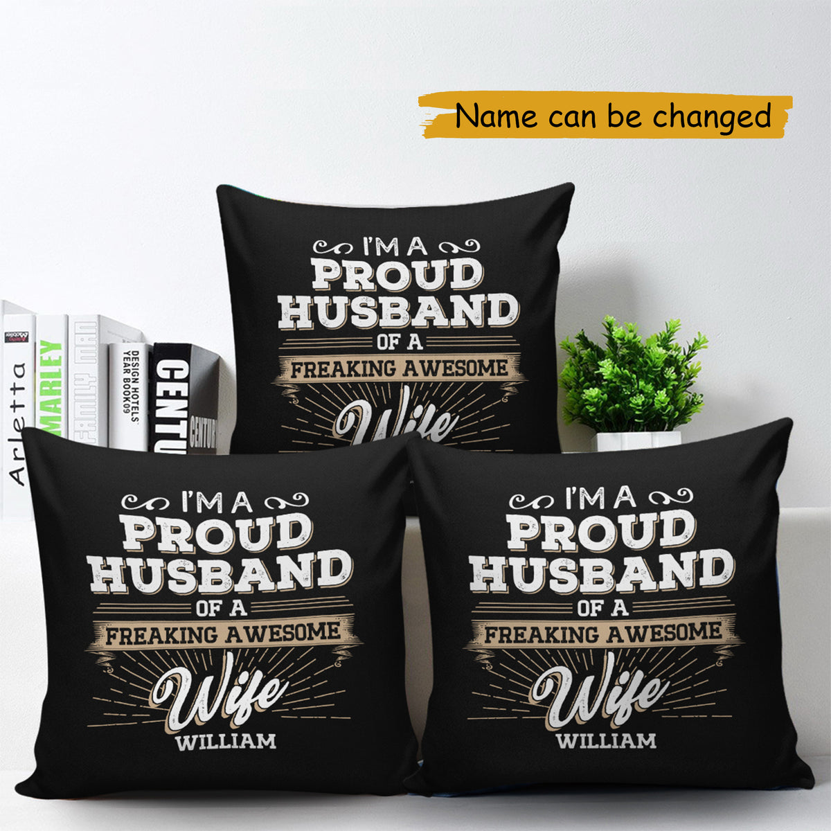 husband wife pillows 