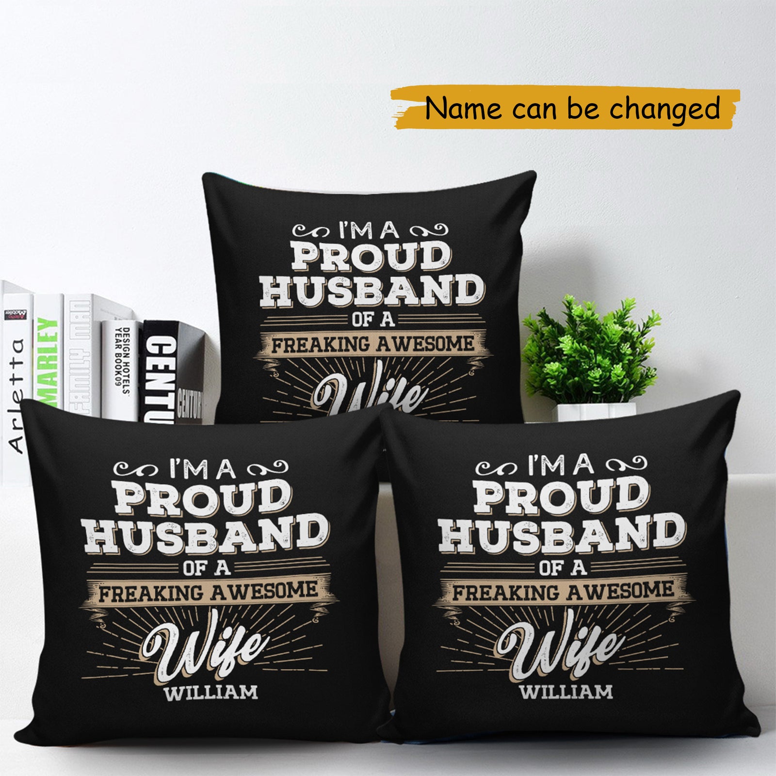 husband wife pillows 