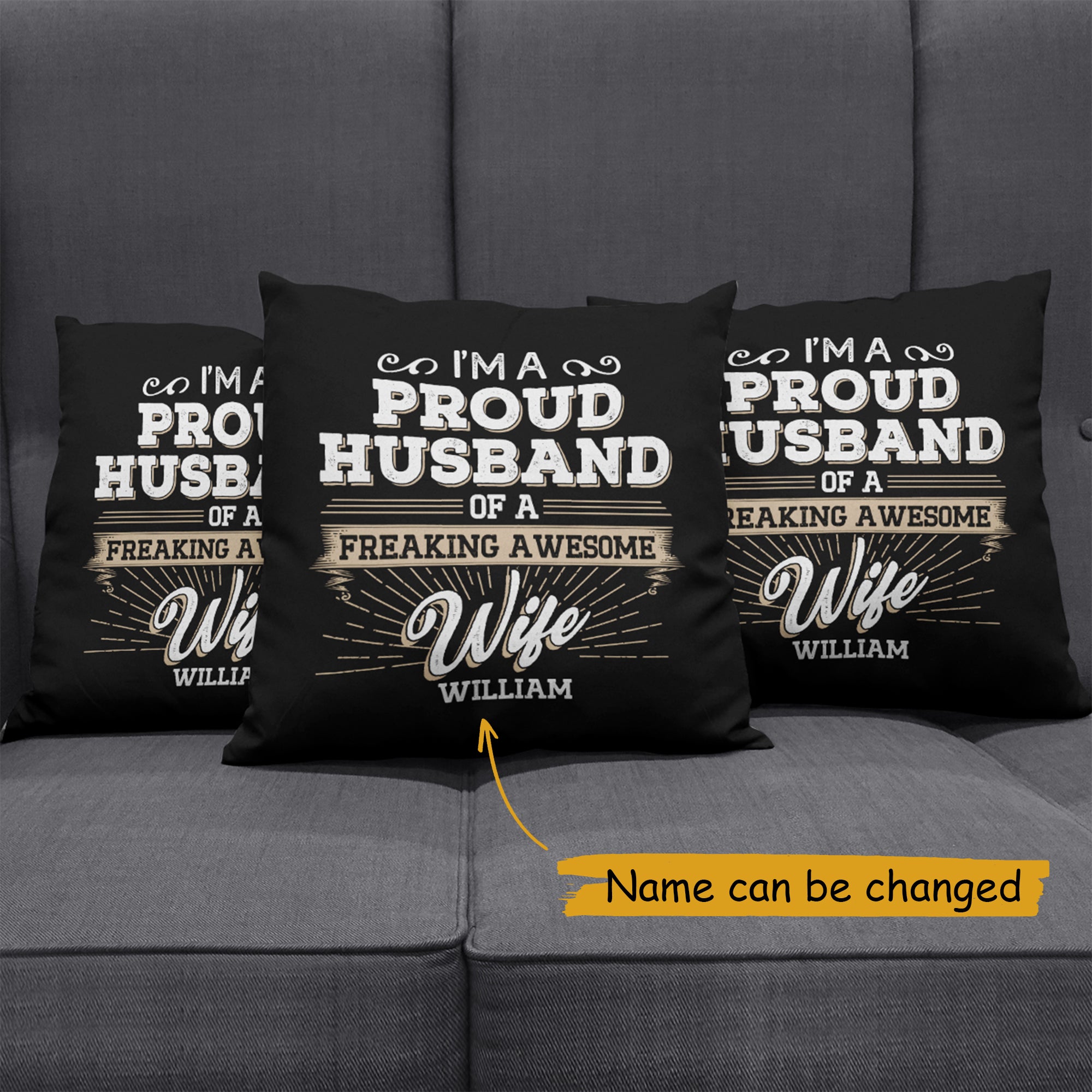 husband and wife pillows