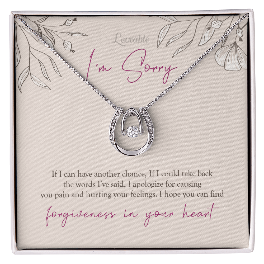 I&#39;m Sorry, I hope You can find forgiveness in your heart - Necklace