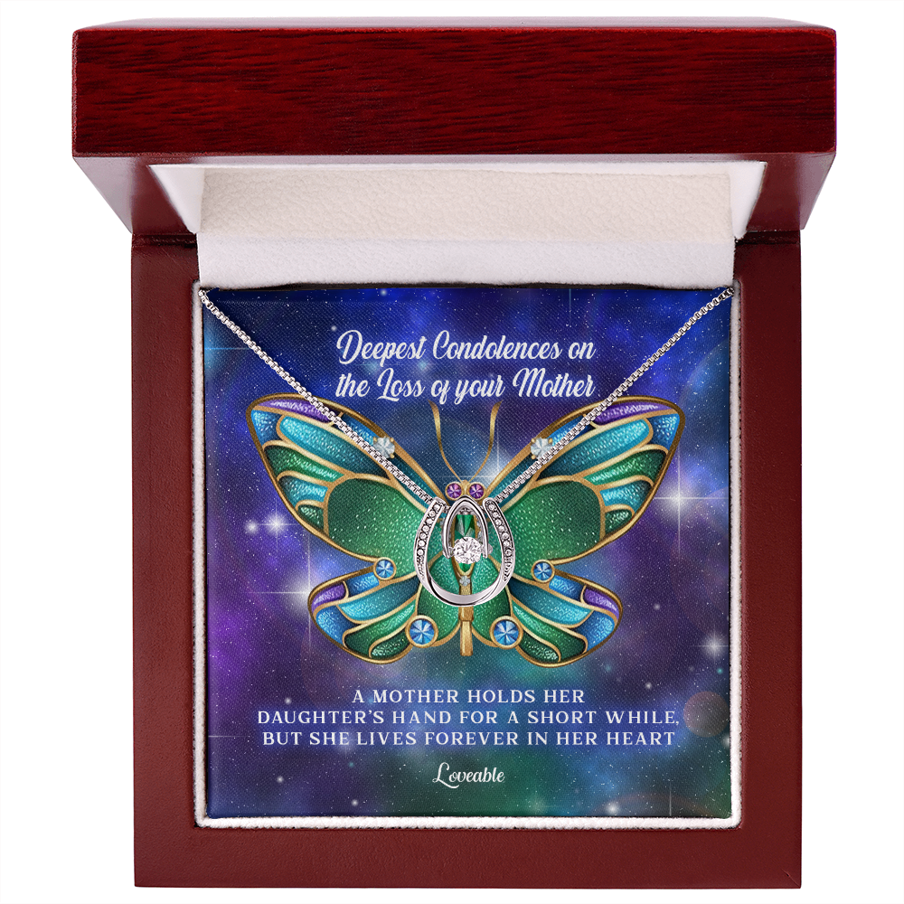 white gold mother necklace