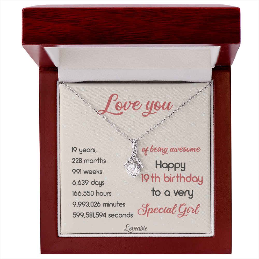 Happy 19th Birthday to a very Special Girl - Best 19th Birthday Gift Idea for Her