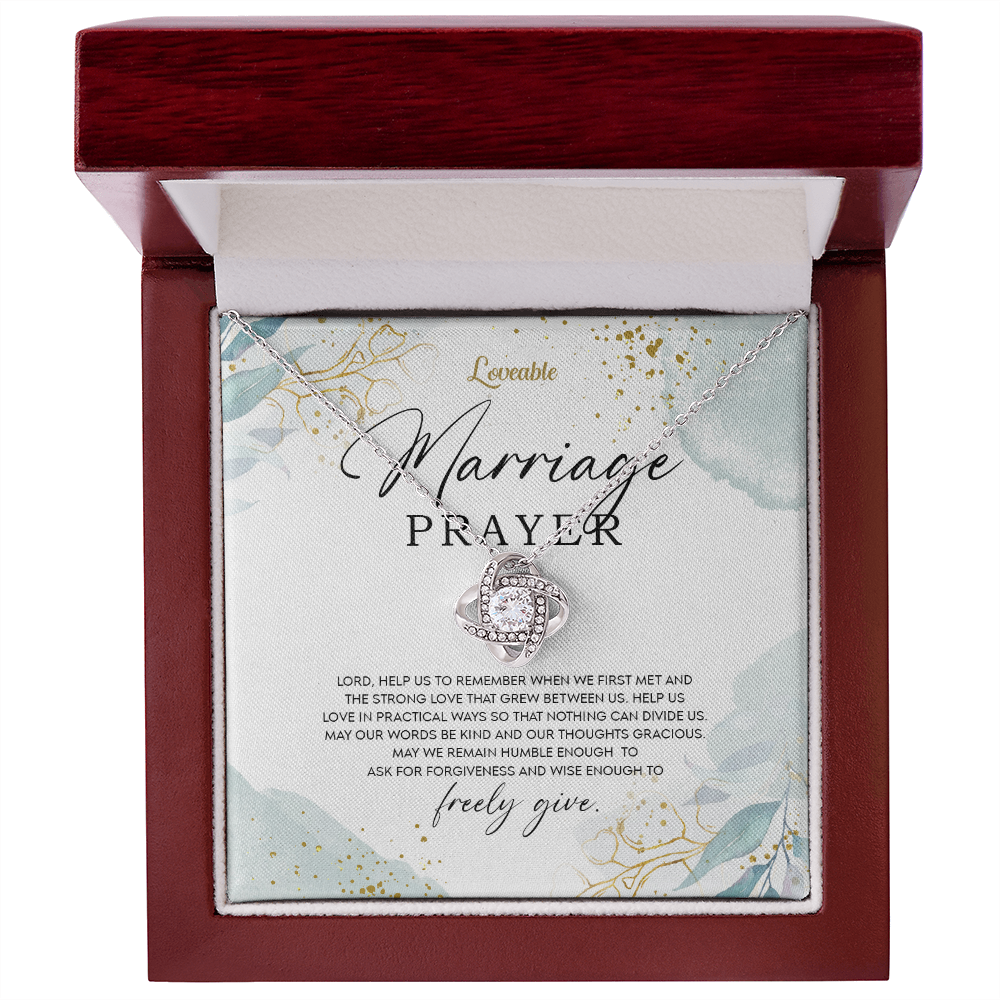 Marriage Prayer Personalized Necklace