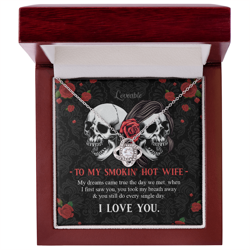 white gold wife necklace