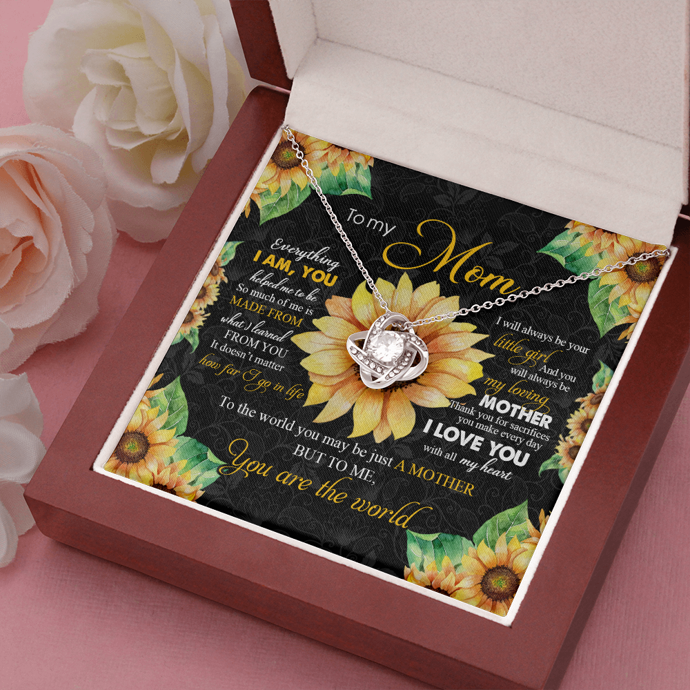 initial necklace for my mom