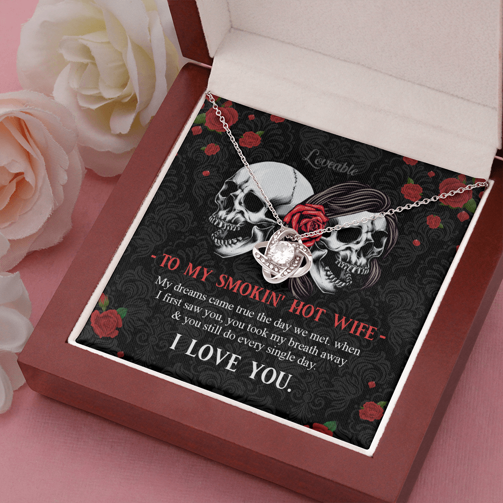 white gold initial necklace for wife