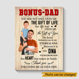 Loveable Custom Photo Personalized Father's Day Canvas