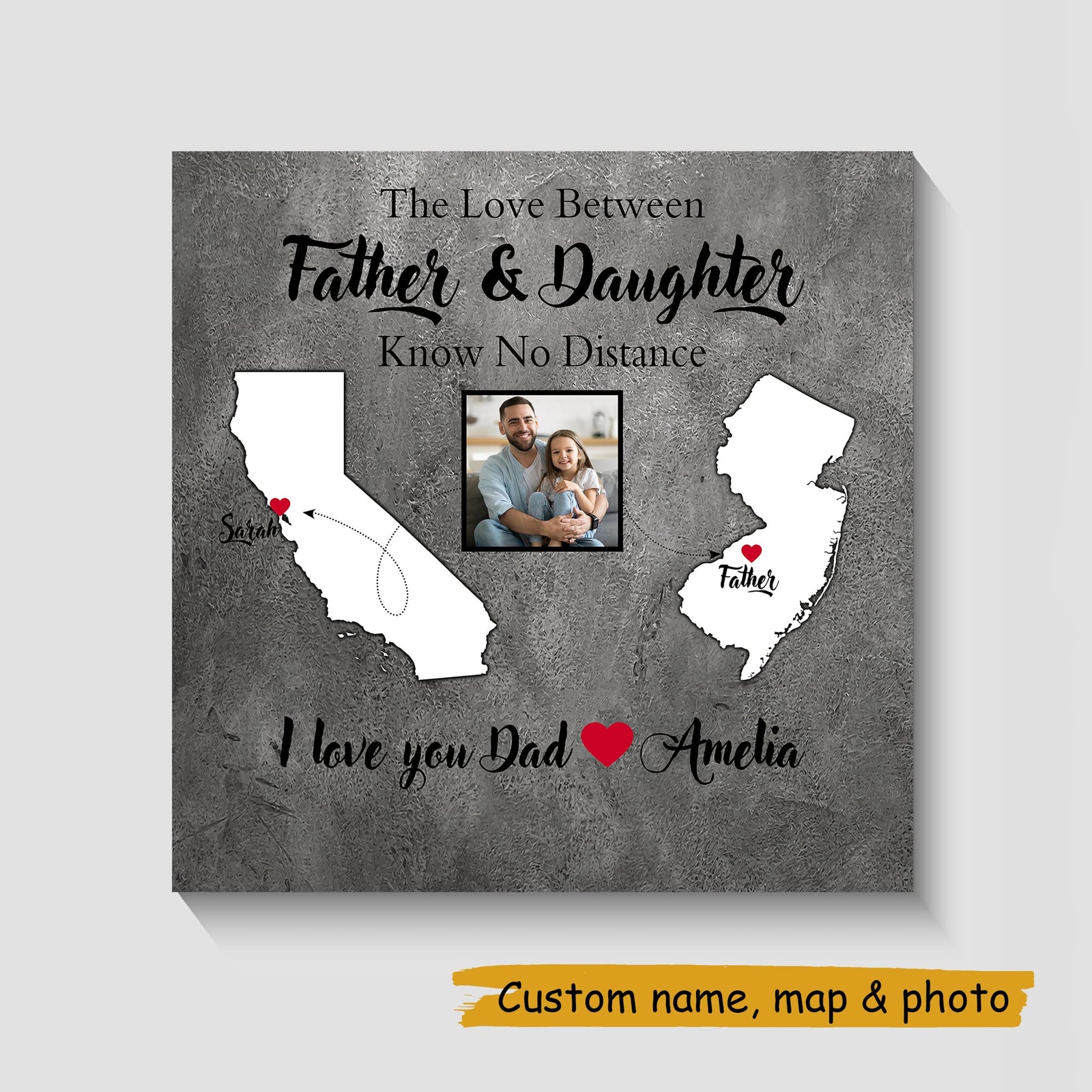 husband and wife canvas art