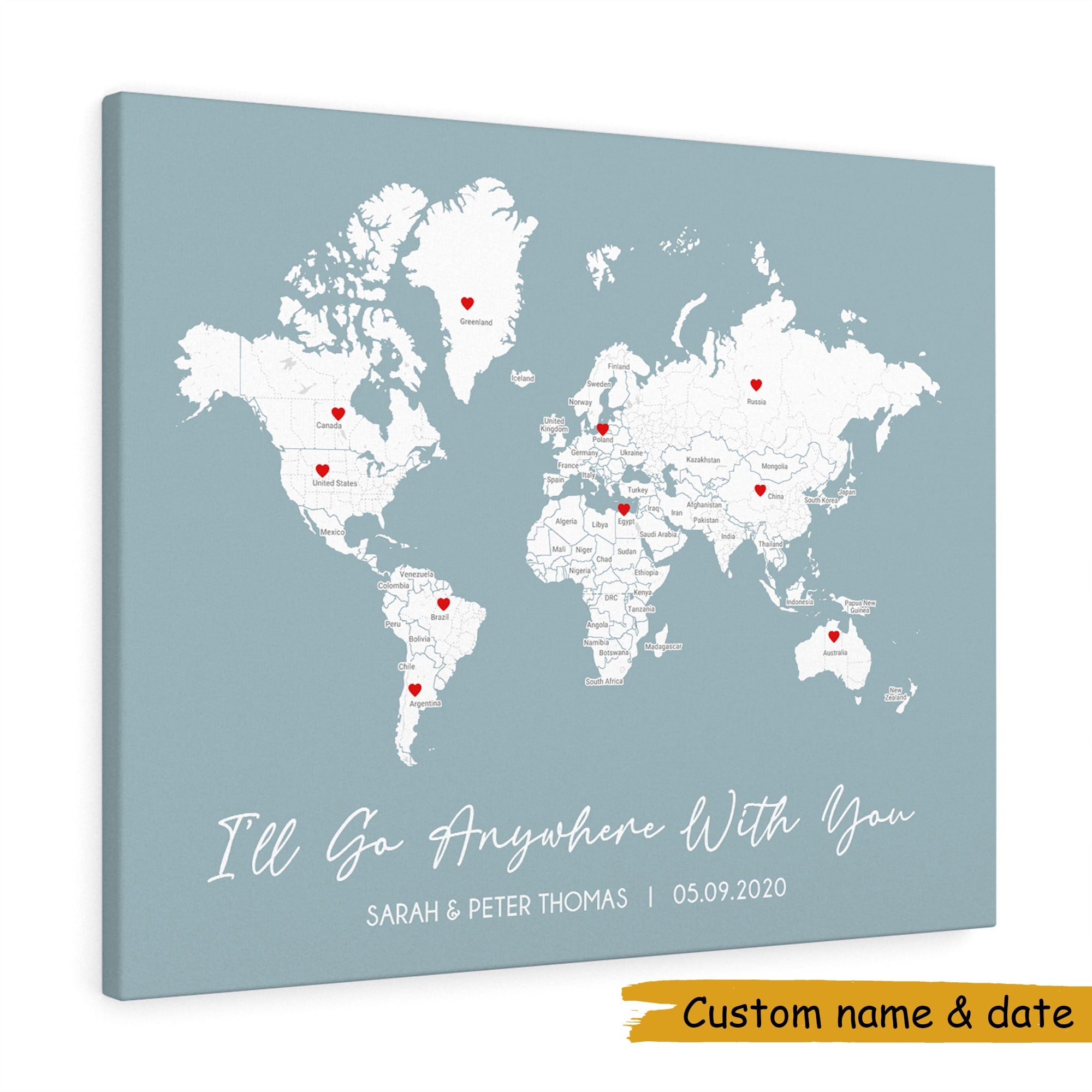 Couples Travel Map 