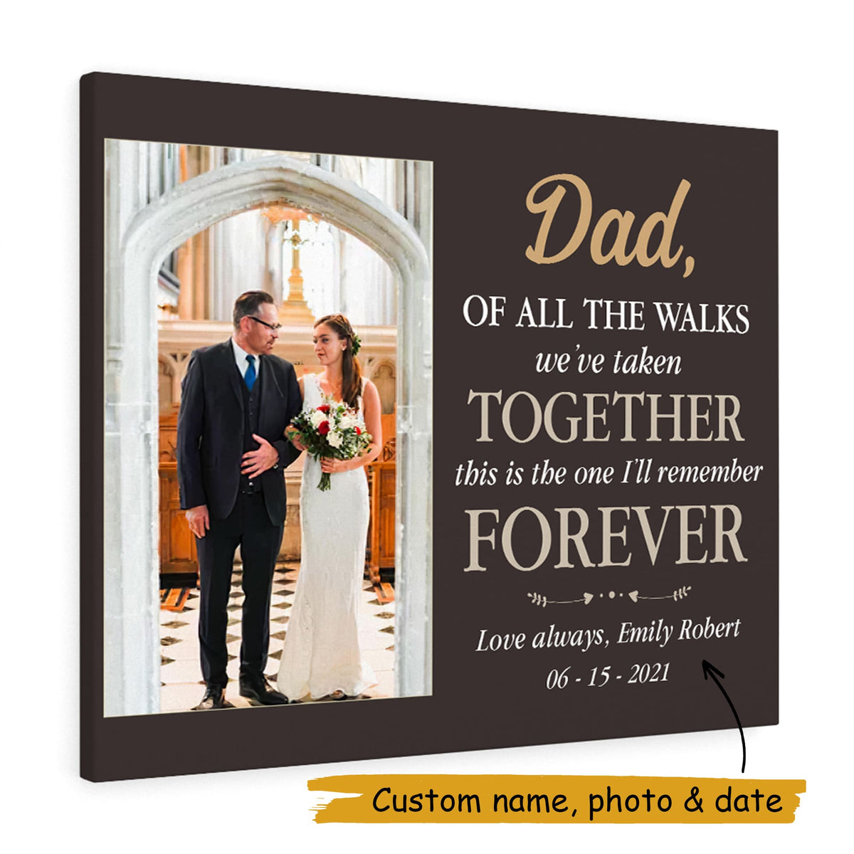 Father's day canvas for dad