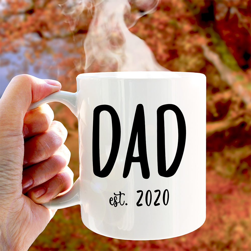 dad established mug hand