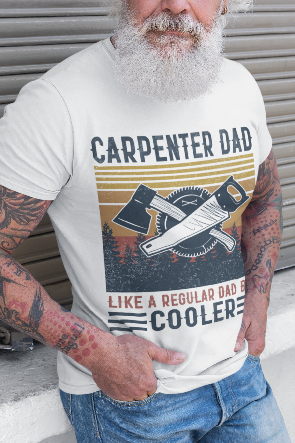 cooler T shirt carpentet for dad