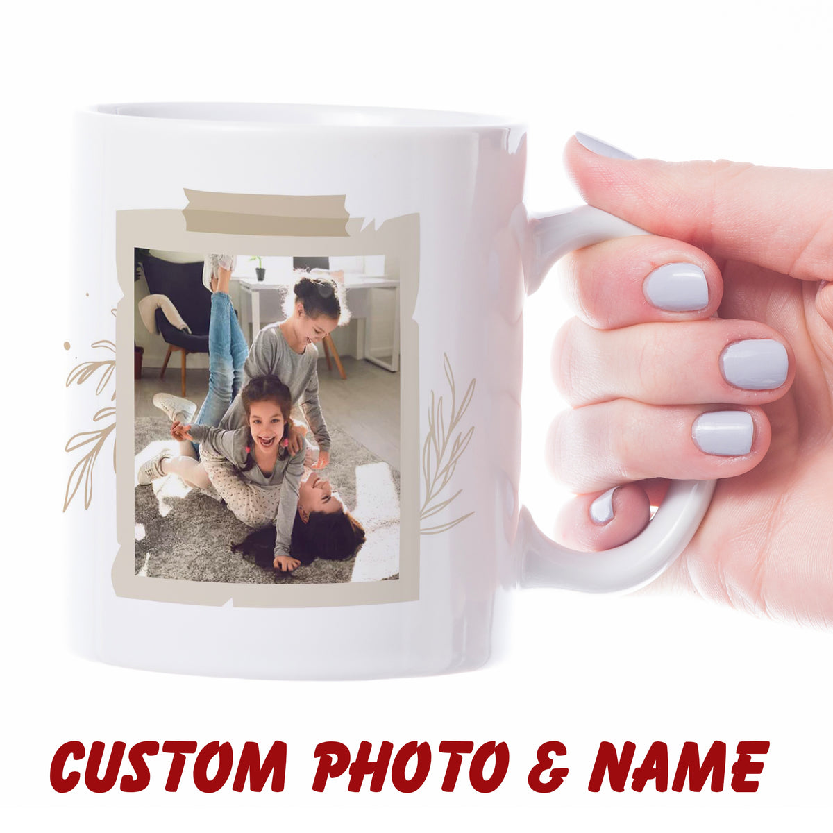Dear Mom I'm Your Favorite Child, Custom Kid's Photo Cup, Personalized Mom Gift from Children