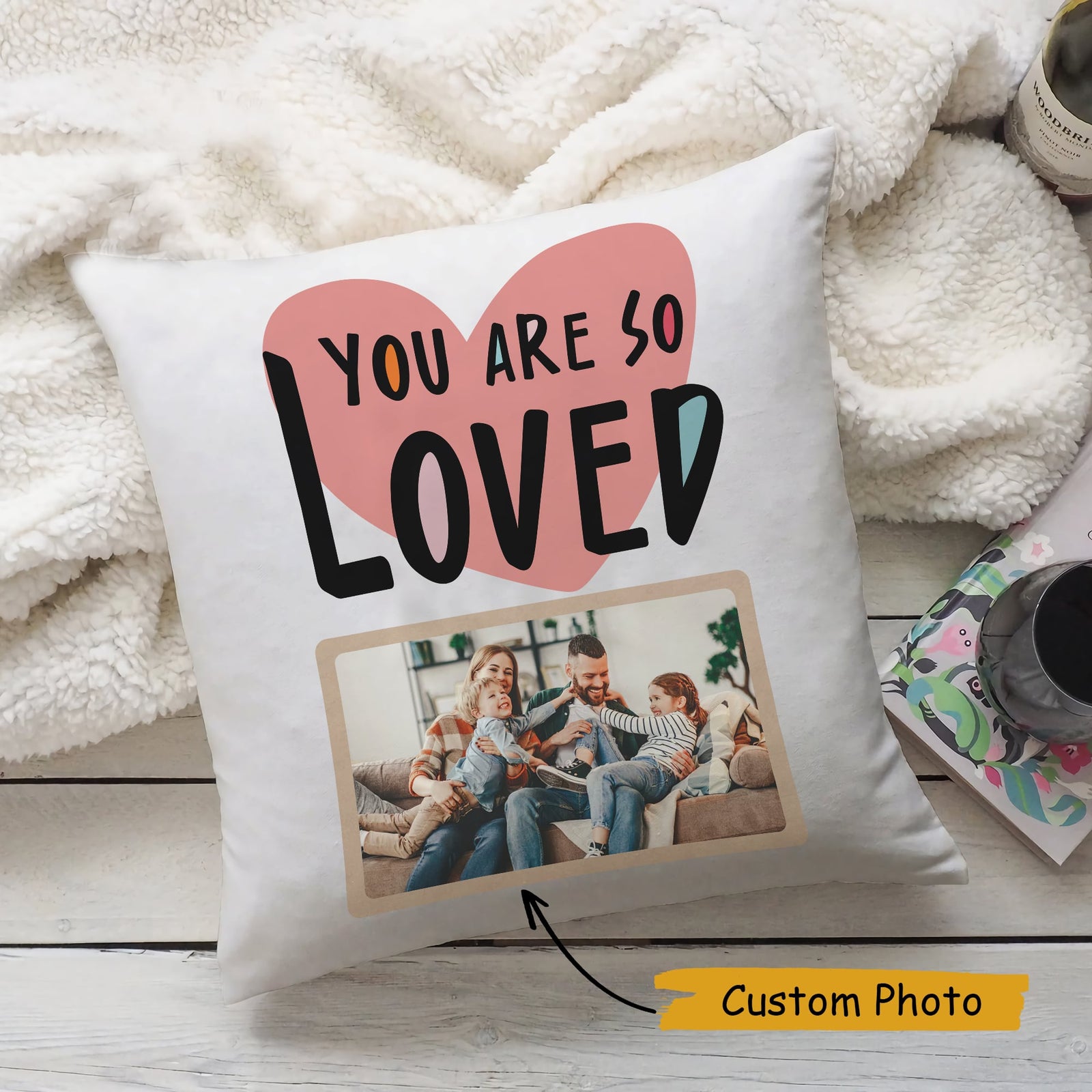 customized family pillow
