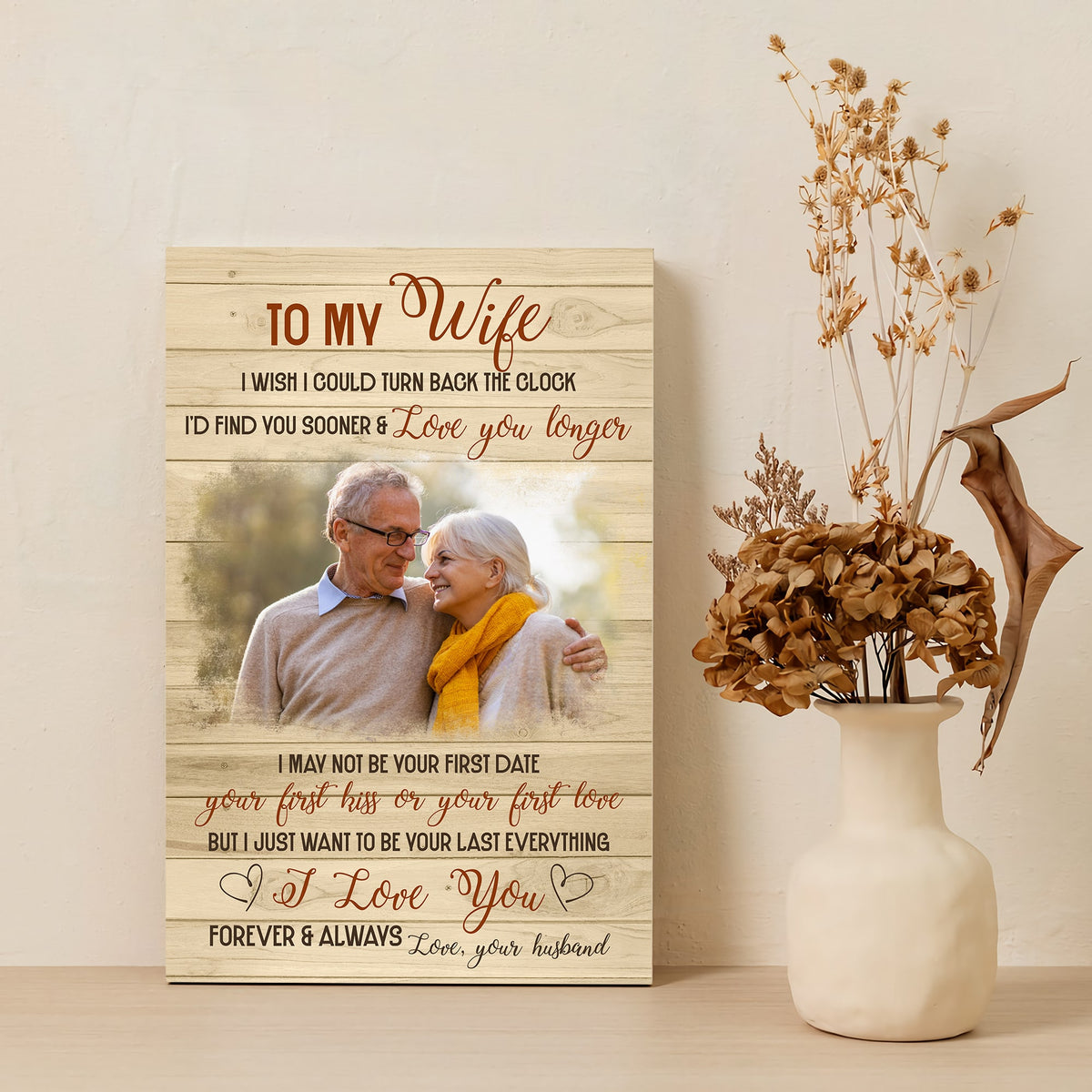 Loveable canvas for wife