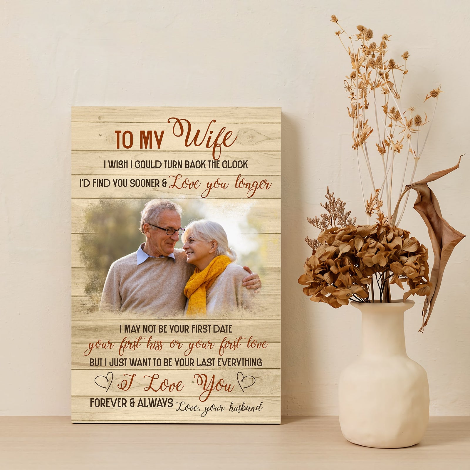 Loveable canvas for wife