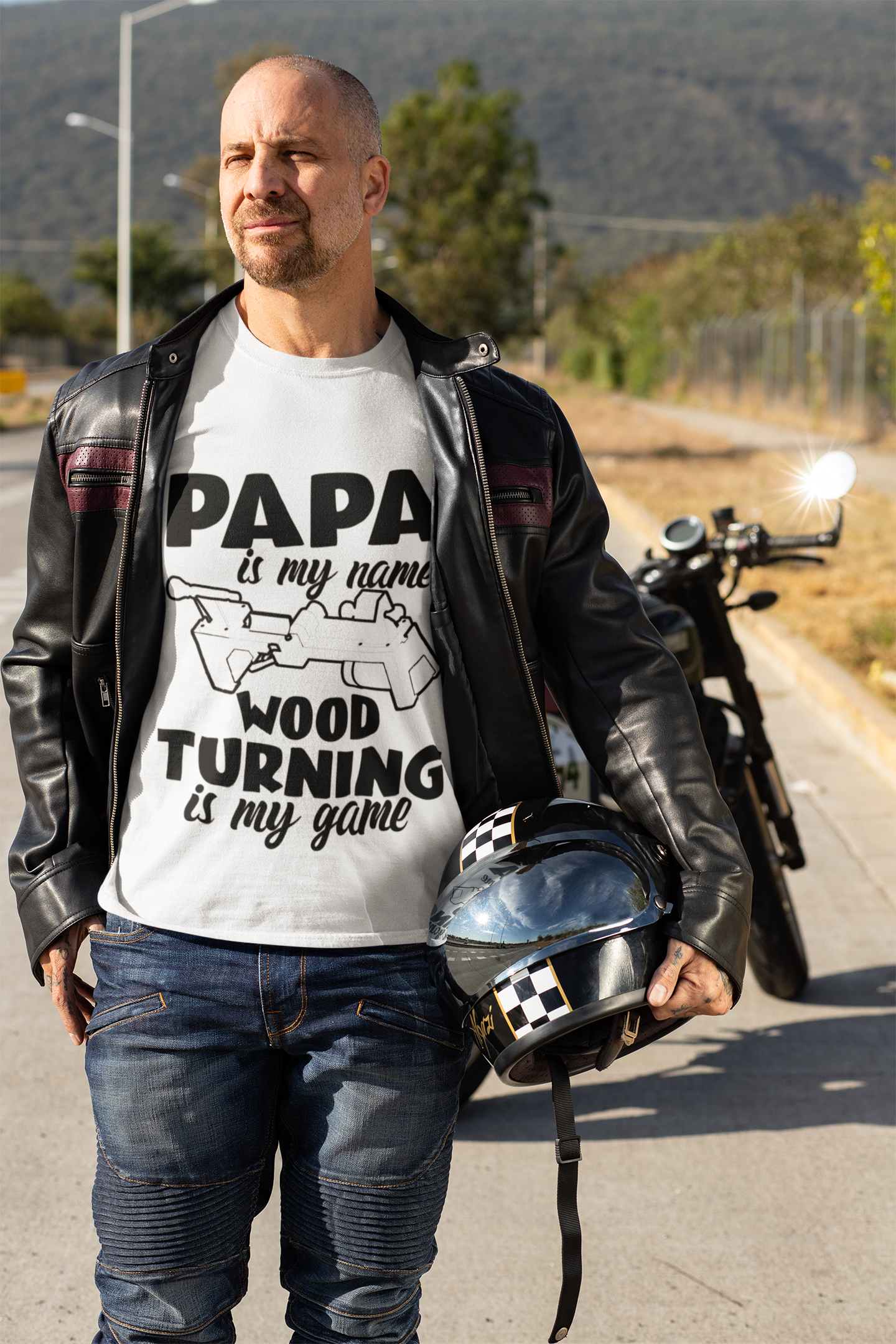 Papa Is My Name, Wood Turning Is My Game - Tshirt