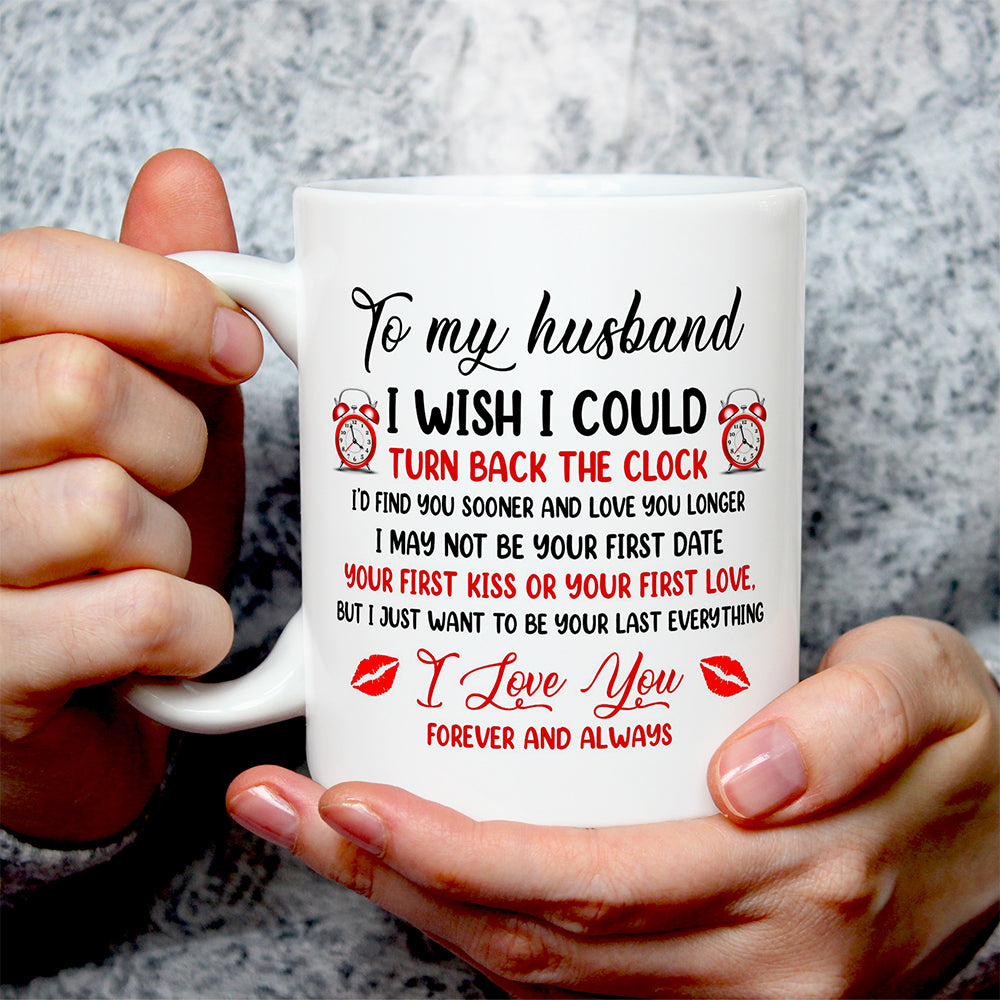 couple coffee mugs with text