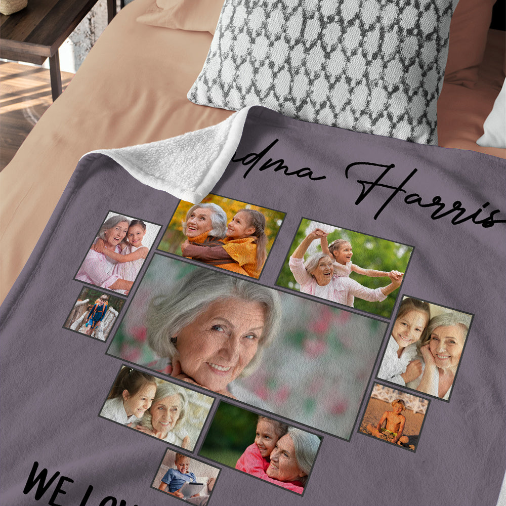 personalized blankets for grandma